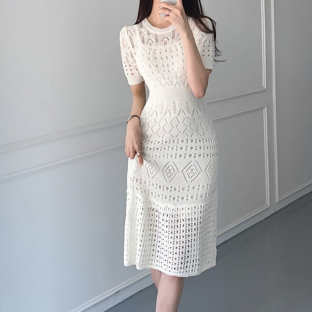 ハーフスリーブワンピース|オフィスカジュアル レディース 通販【ミレジェネ】