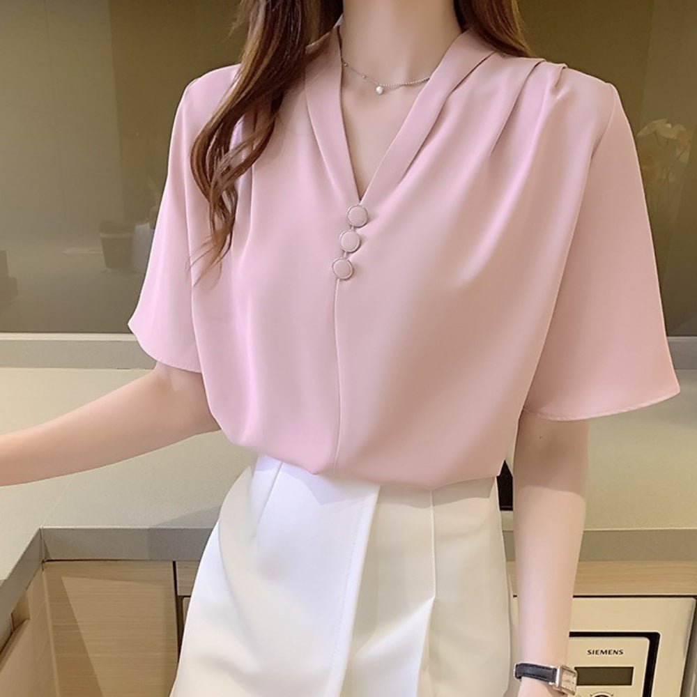 ショルダータックブラウス|オフィスカジュアル レディース 通販【ミレジェネ】