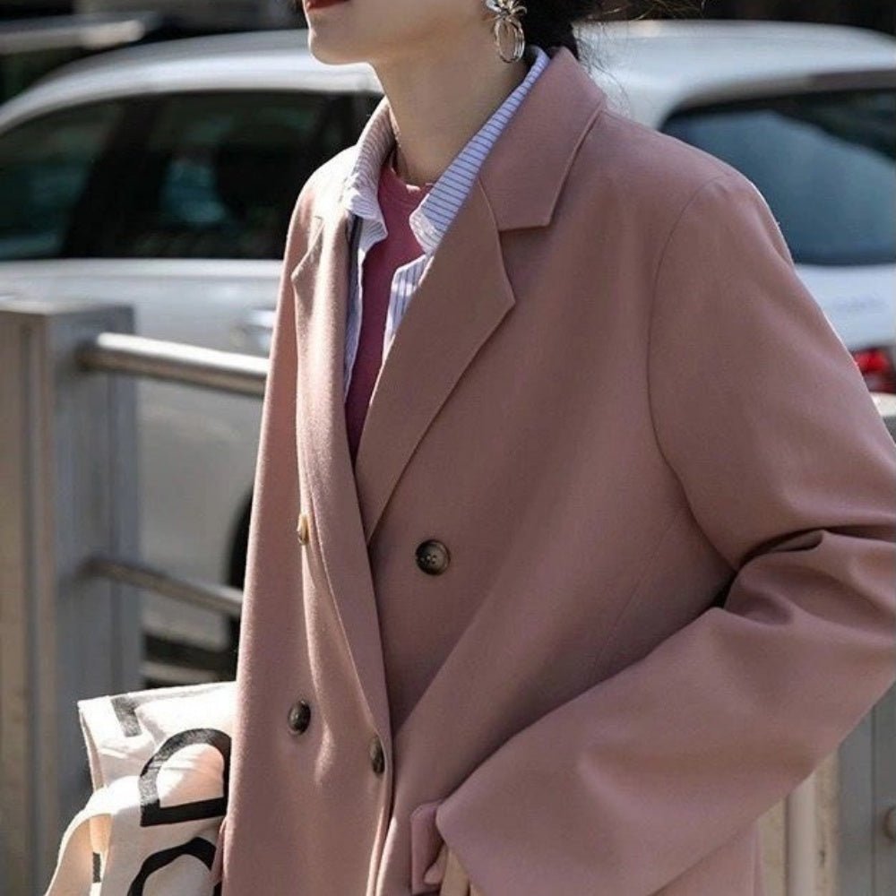 シンプルダブルブレストジャケット|オフィスカジュアル レディース 通販【ミレジェネ】