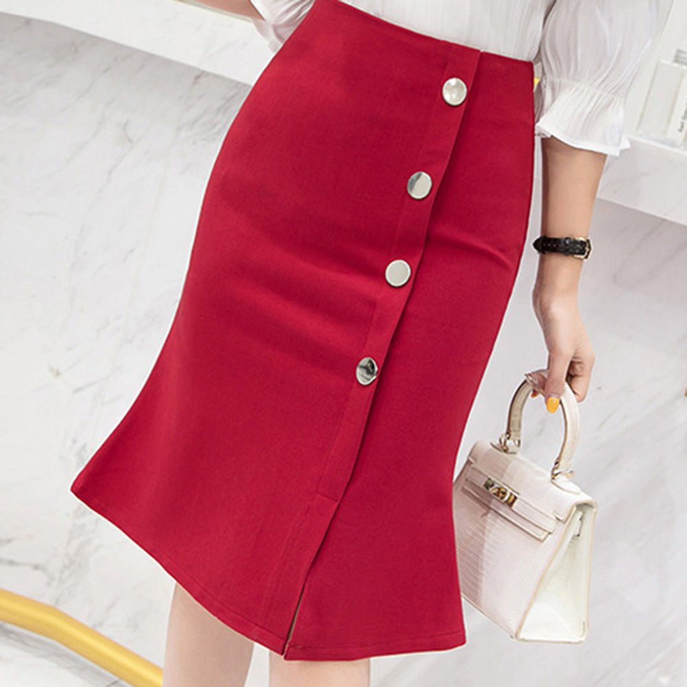 <即納>フロントスリットタイトスカート|オフィスカジュアル レディース 通販【ミレジェネ】