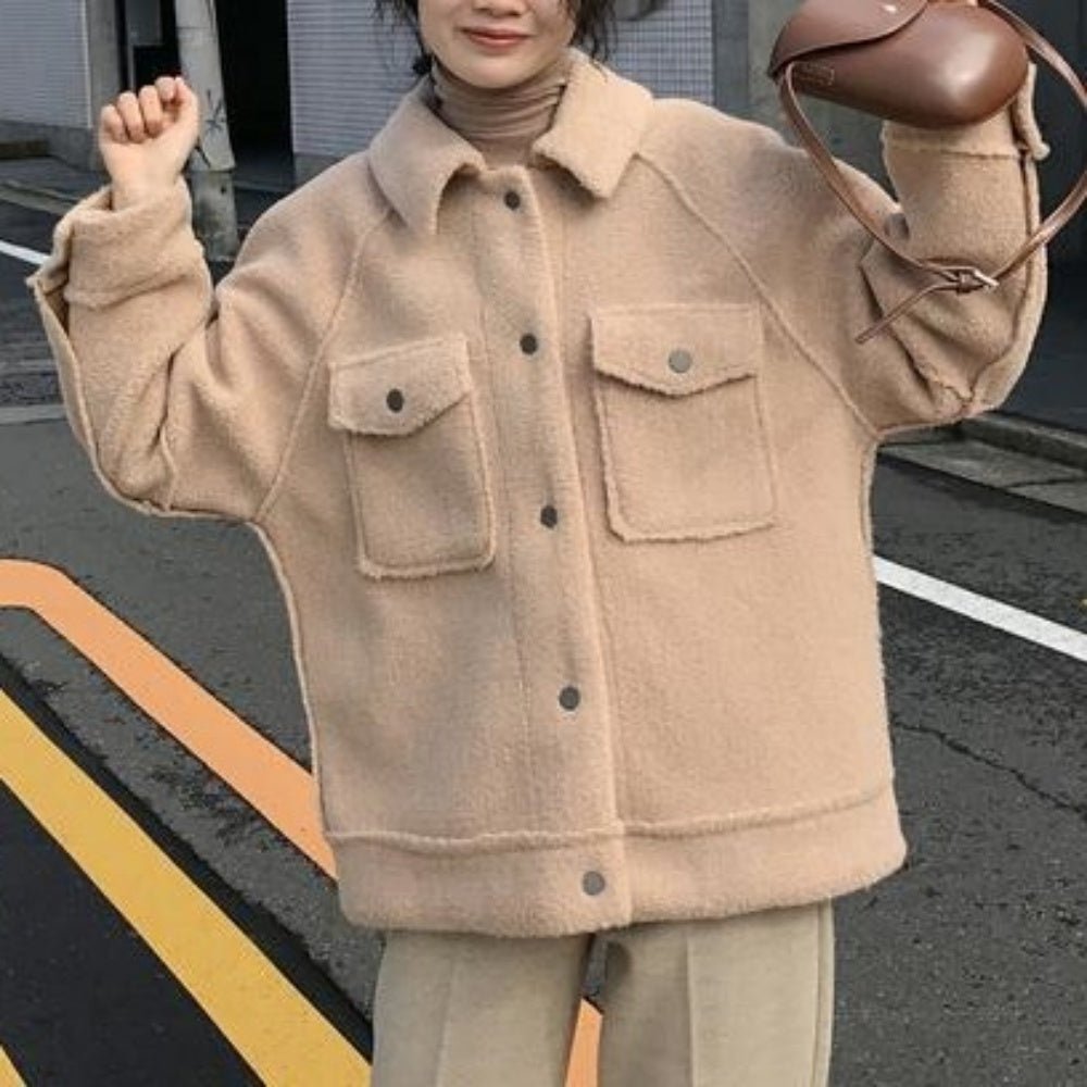 ゆったりシルエットボアジャケット|オフィスカジュアル レディース 通販【ミレジェネ】