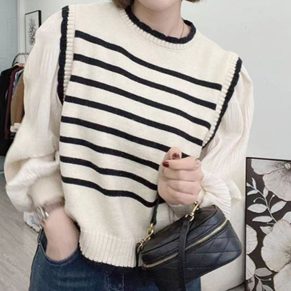 ツーピースボーダートップス|オフィスカジュアル レディース 通販【ミレジェネ】