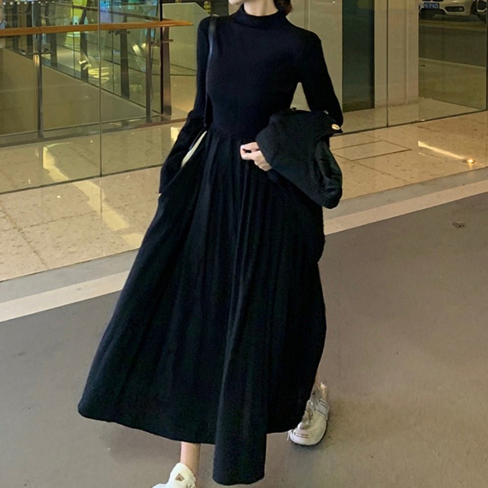 異素材ドッキングワンピース|オフィスカジュアル レディース 通販【ミレジェネ】