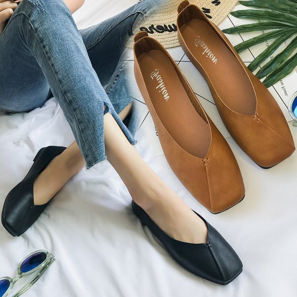 スクエアトゥーヒールパンプス|オフィスカジュアル レディース 通販【ミレジェネ】