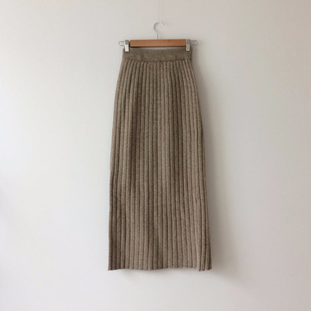 ハイスリットリブニットロングスカート - Millennial Generation