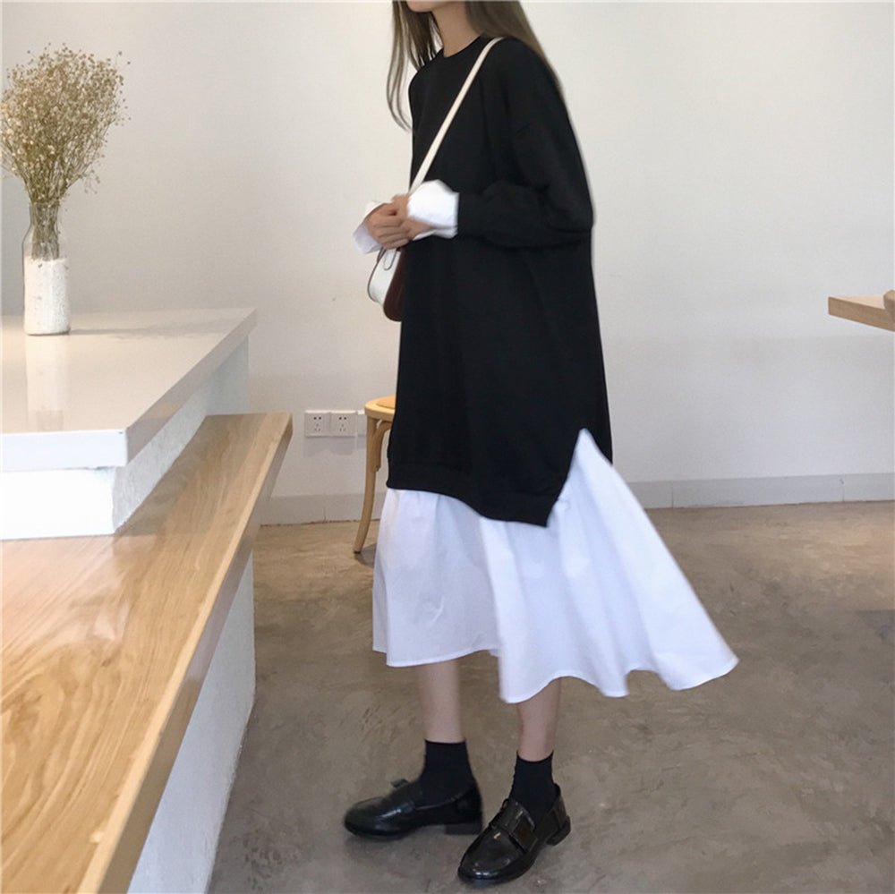 オーバーサイズレイヤードシャツワンピース - Millennial Generation