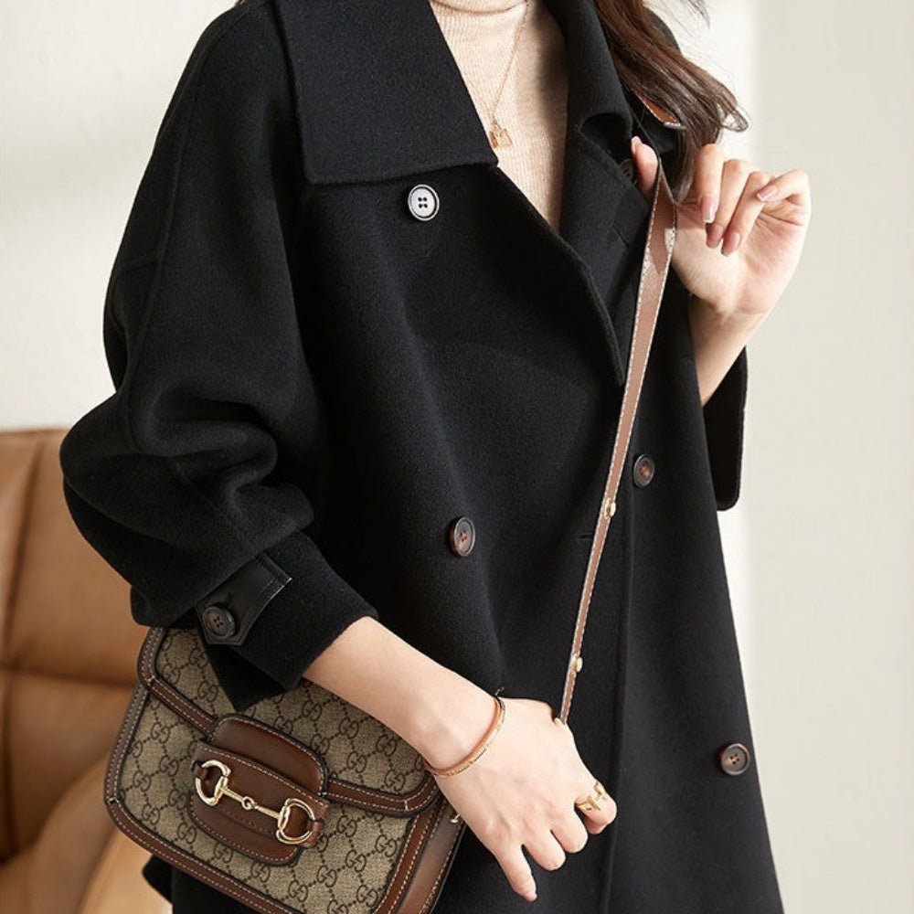 シンプルミドル丈コート|オフィスカジュアル レディース 通販【ミレジェネ】