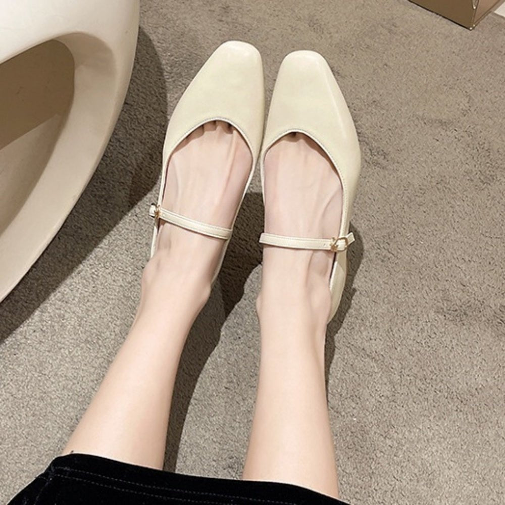 ローヒールストラップパンプス|オフィスカジュアル レディース 通販【ミレジェネ】