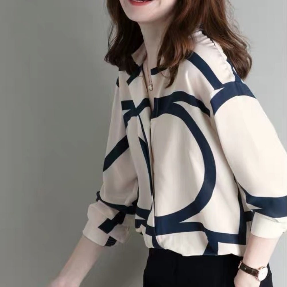 コントラストカラーモダンシャツ