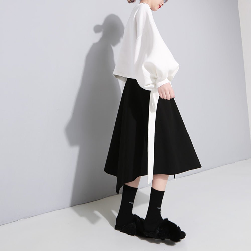 ランタンスリーブバックリボンカットソー - Millennial Generation