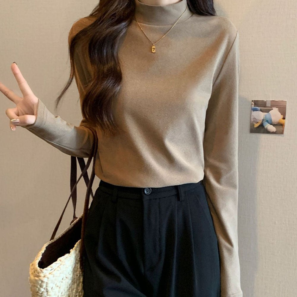 シンプルハイネックトップス|オフィスカジュアル レディース 通販【ミレジェネ】