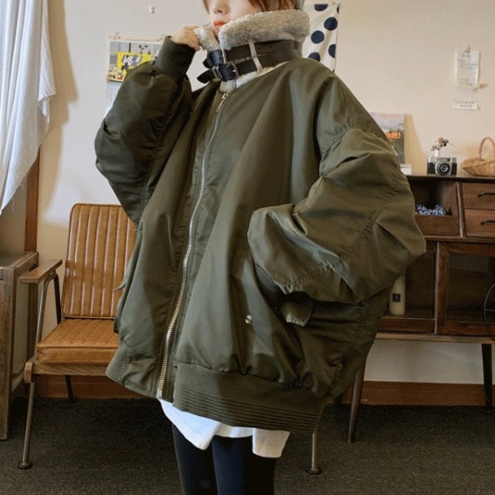 ネックベルトオーバーサイズブルゾン