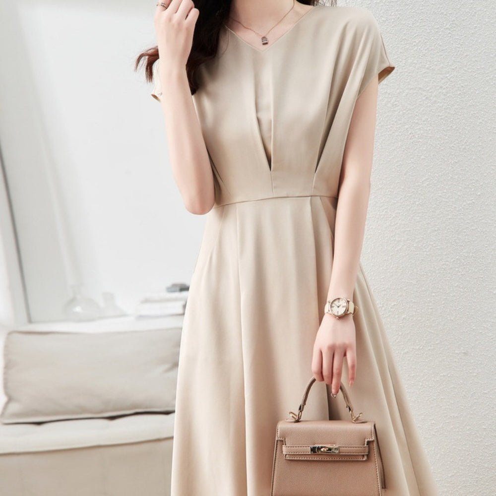 フロントタックベーシックワンピース|オフィスカジュアル レディース 通販【ミレジェネ】