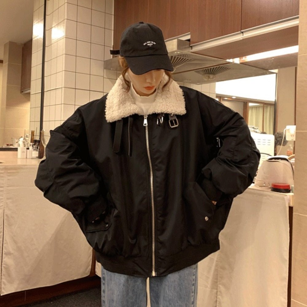 ネックベルトオーバーサイズブルゾン