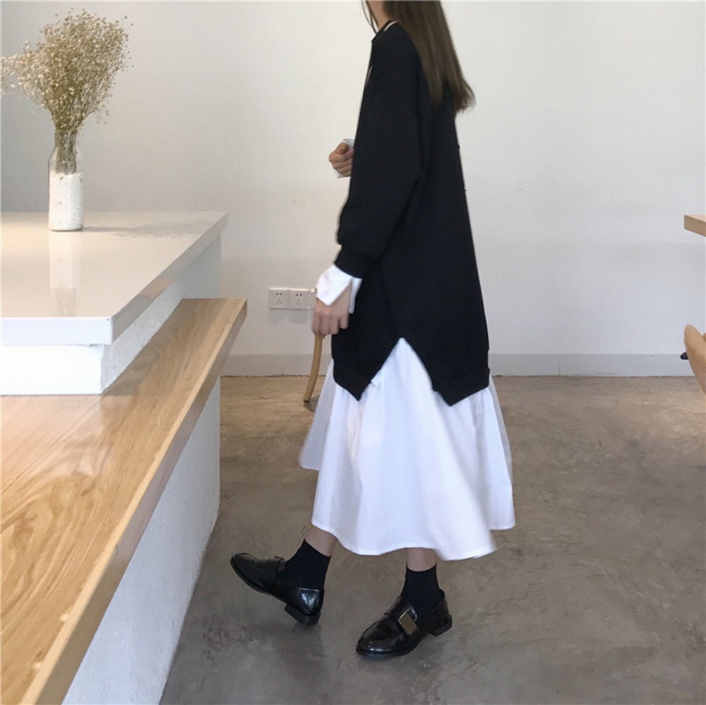 オーバーサイズレイヤードシャツワンピース - Millennial Generation