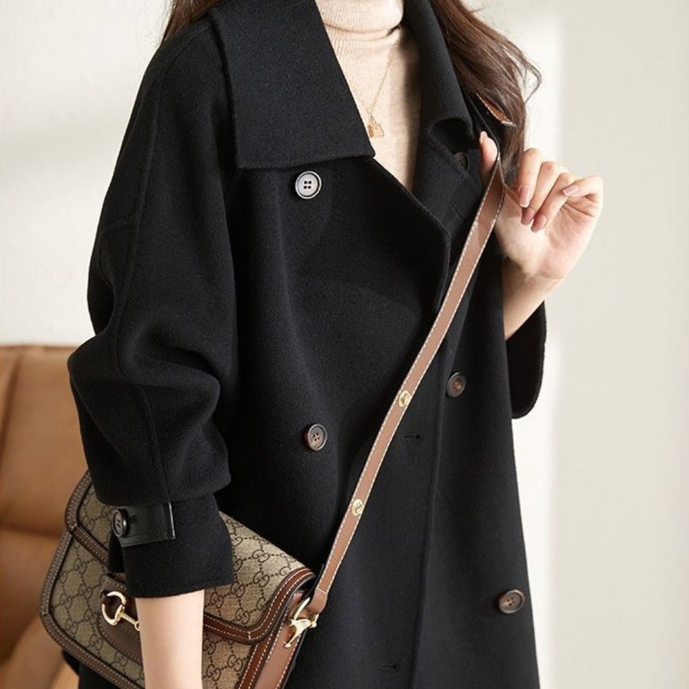 シンプルミドル丈コート|オフィスカジュアル レディース 通販【ミレジェネ】