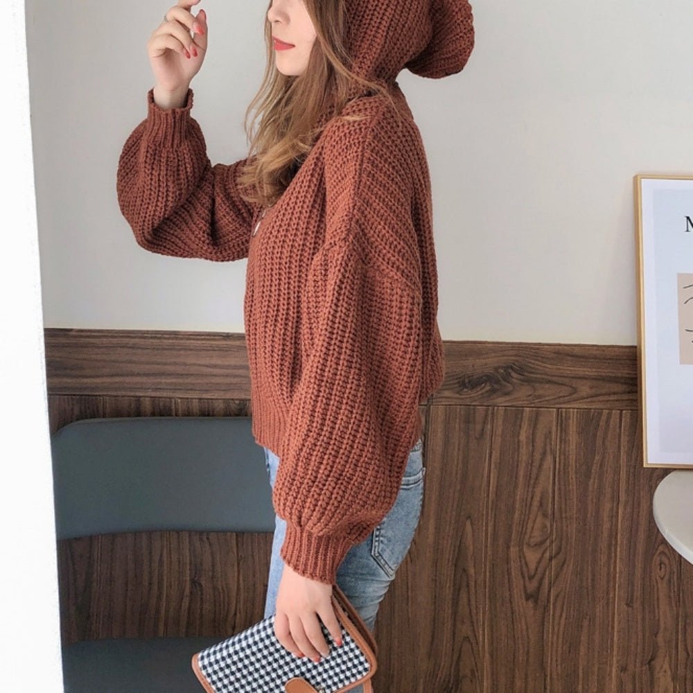 ジップアップニットパーカー