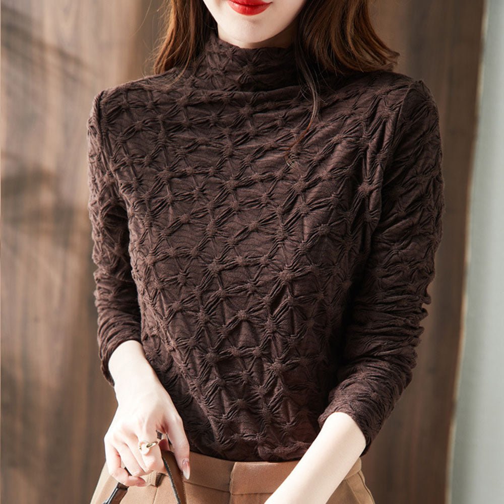 ハイネックデザイントップス|オフィスカジュアル レディース 通販【ミレジェネ】