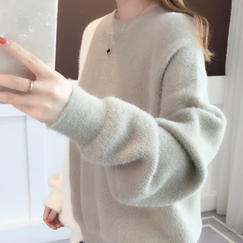 配色ゆったりニットトップス|オフィスカジュアル レディース 通販【ミレジェネ】