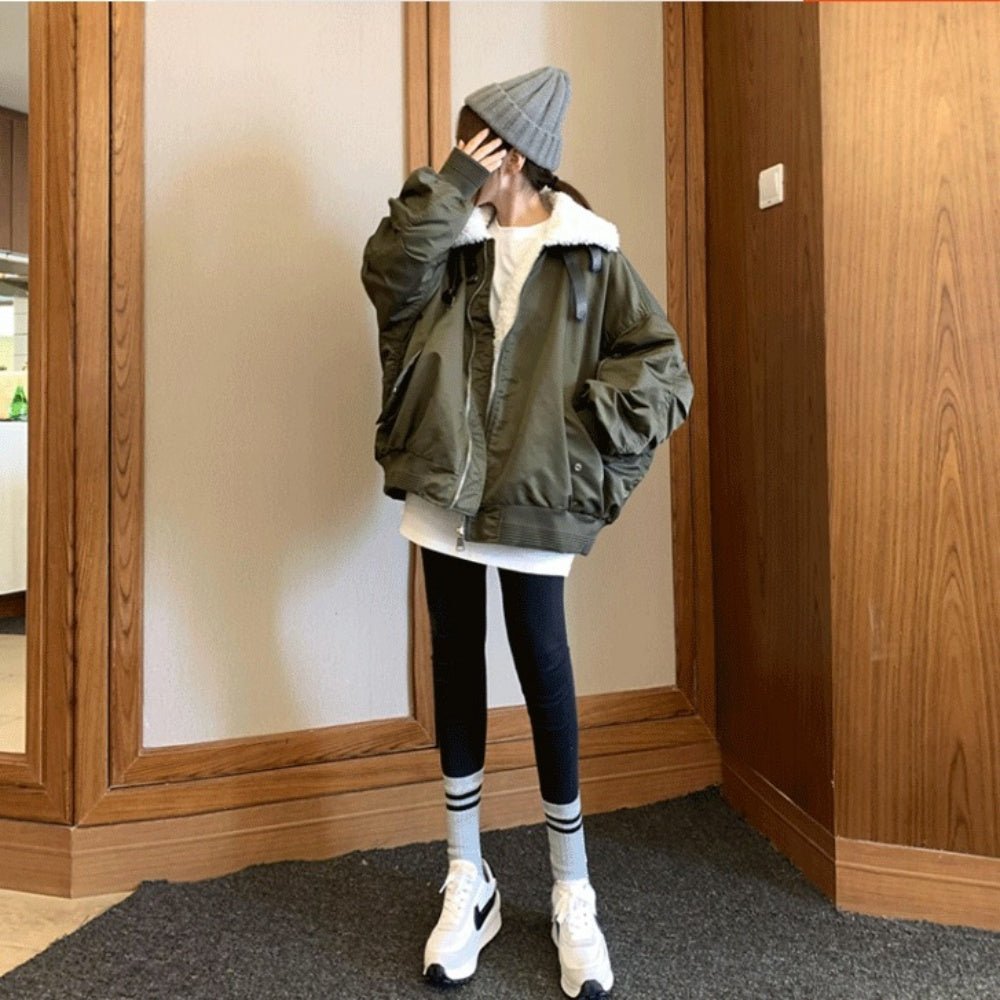 ネックベルトオーバーサイズブルゾン