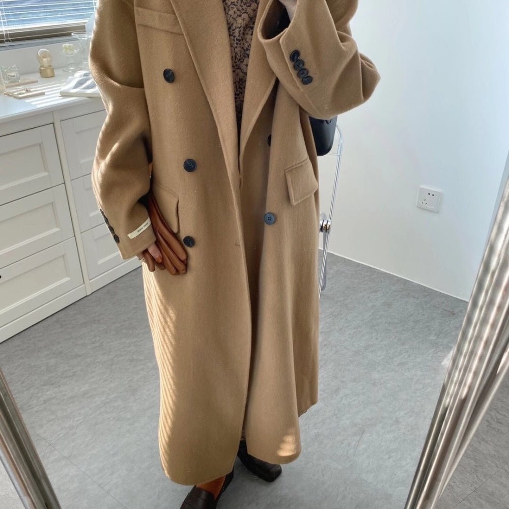 ダブルボタンロングコート|オフィスカジュアル レディース 通販【ミレジェネ】