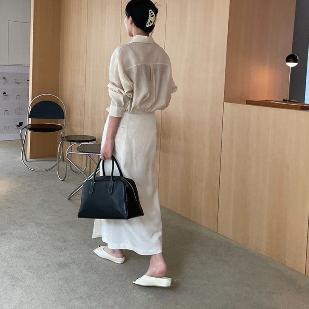 ウエストマークラップロングスカート