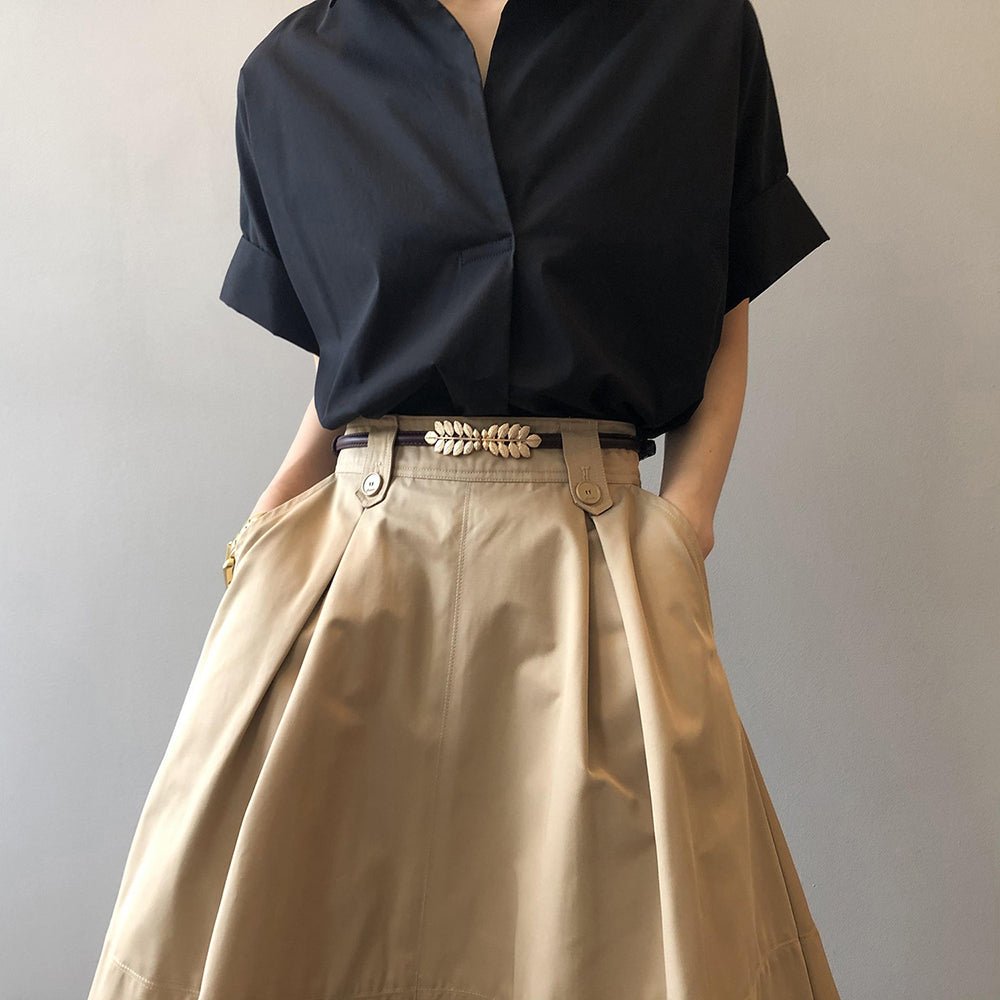 リーフモチーフ細ベルト