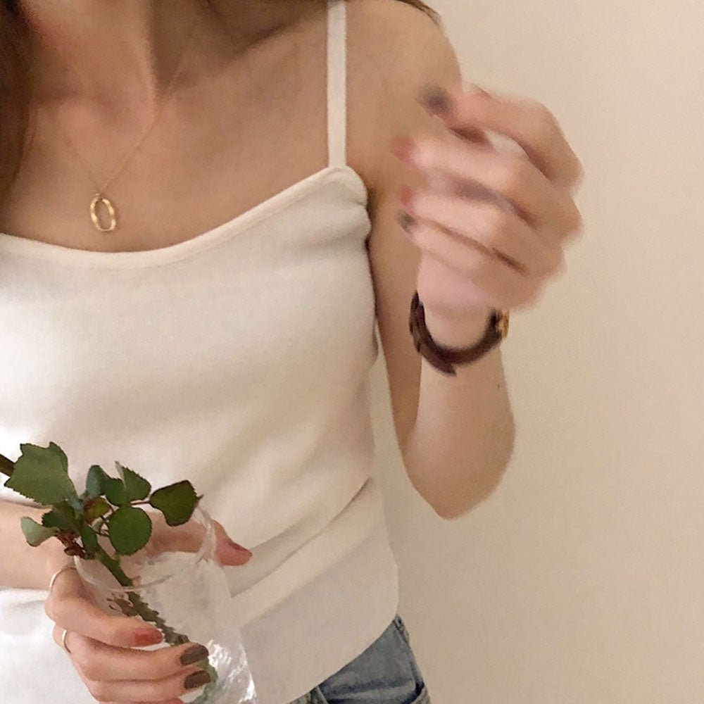 ゴールドオーバルリングネックレス - Millennial Generation