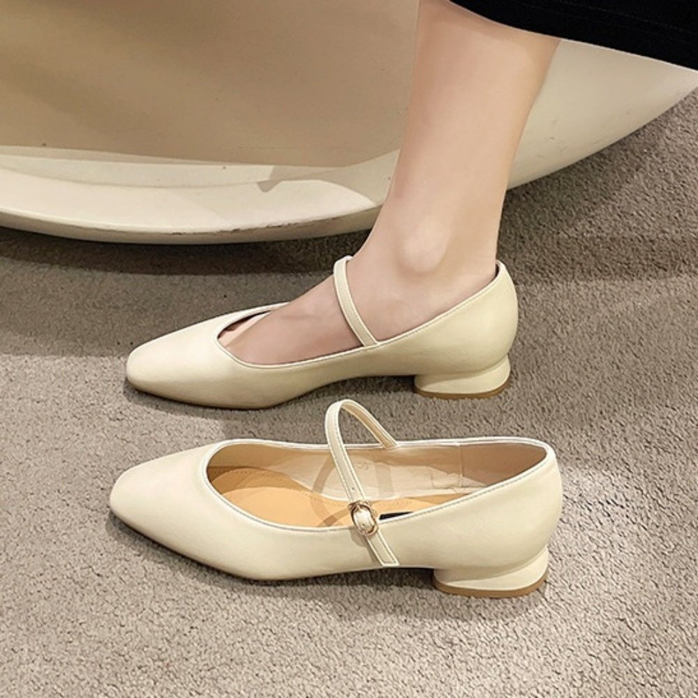 ローヒールストラップパンプス|オフィスカジュアル レディース 通販【ミレジェネ】