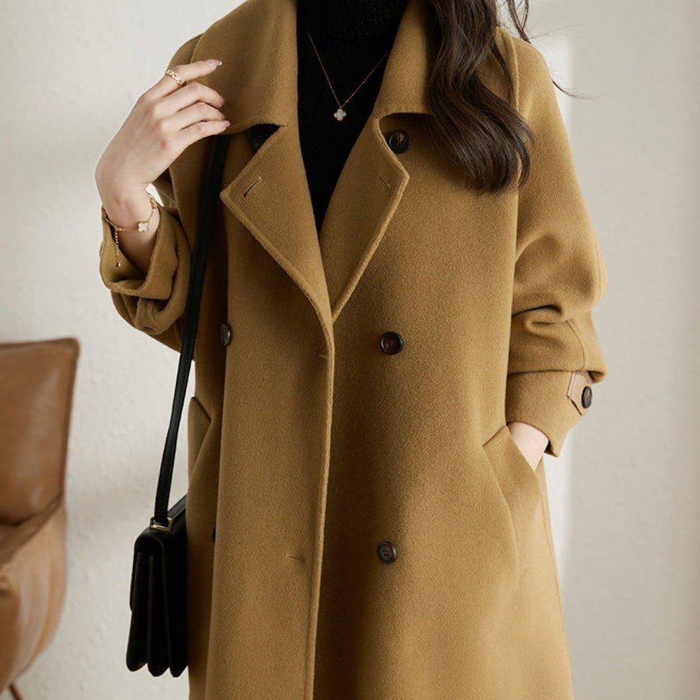 シンプルミドル丈コート|オフィスカジュアル レディース 通販【ミレジェネ】