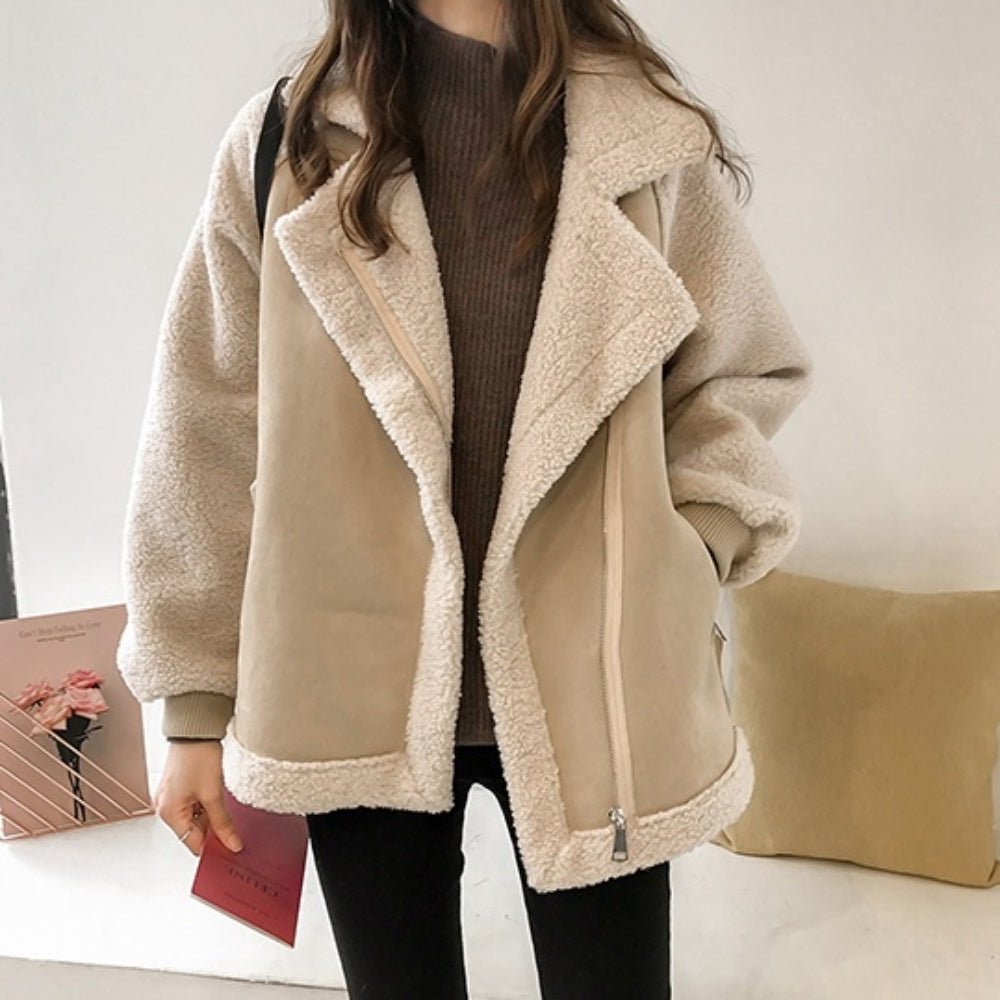 スエードボアムートンジャケット｜オフィスカジュアル レディース 通販