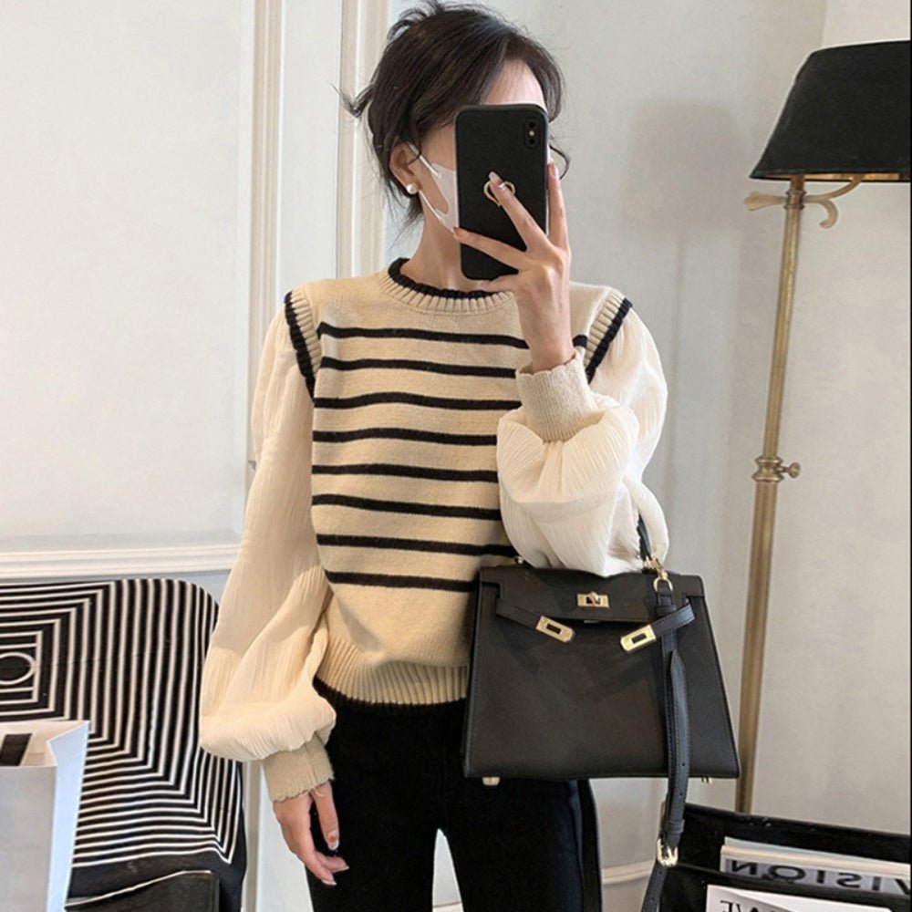 ツーピースボーダートップス|オフィスカジュアル レディース 通販【ミレジェネ】