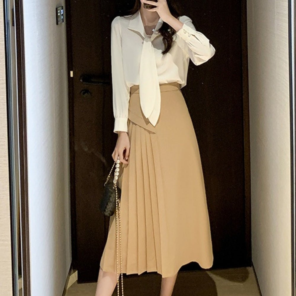 アシメプリーツスカート