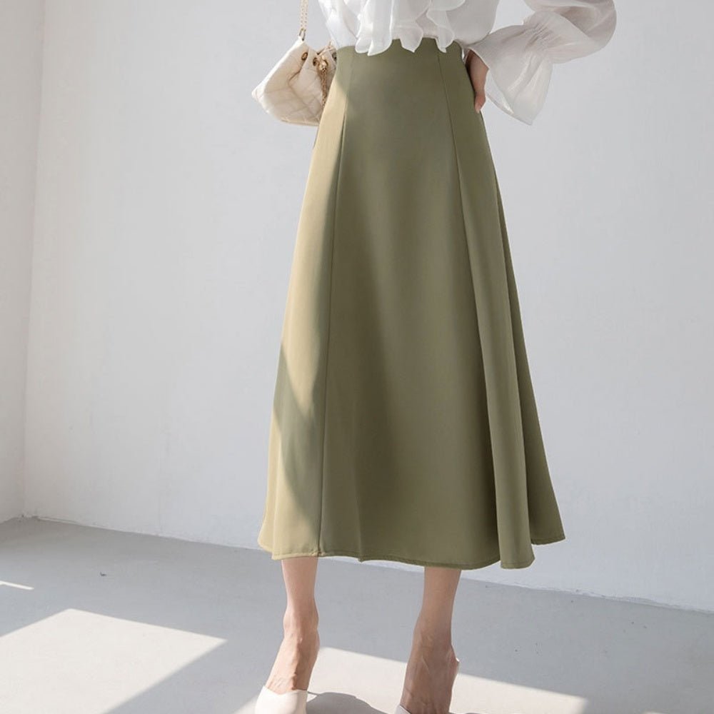 ミモレ丈フレアスカート|オフィスカジュアル レディース 通販【ミレジェネ】