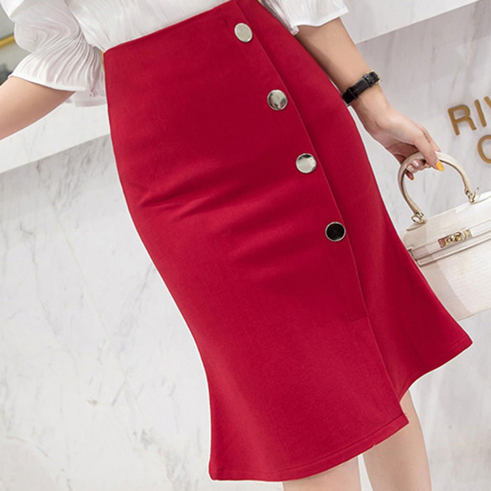 <即納>フロントスリットタイトスカート|オフィスカジュアル レディース 通販【ミレジェネ】