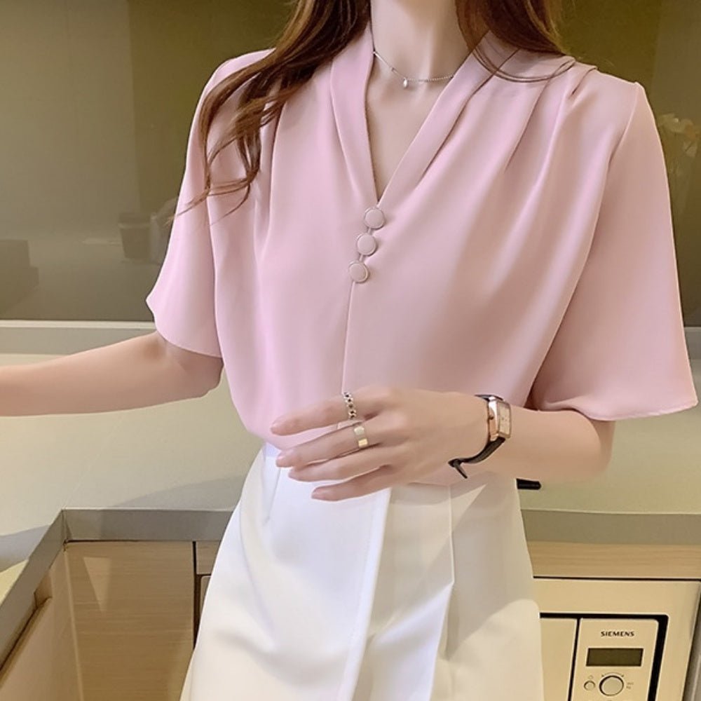 ショルダータックブラウス|オフィスカジュアル レディース 通販【ミレジェネ】