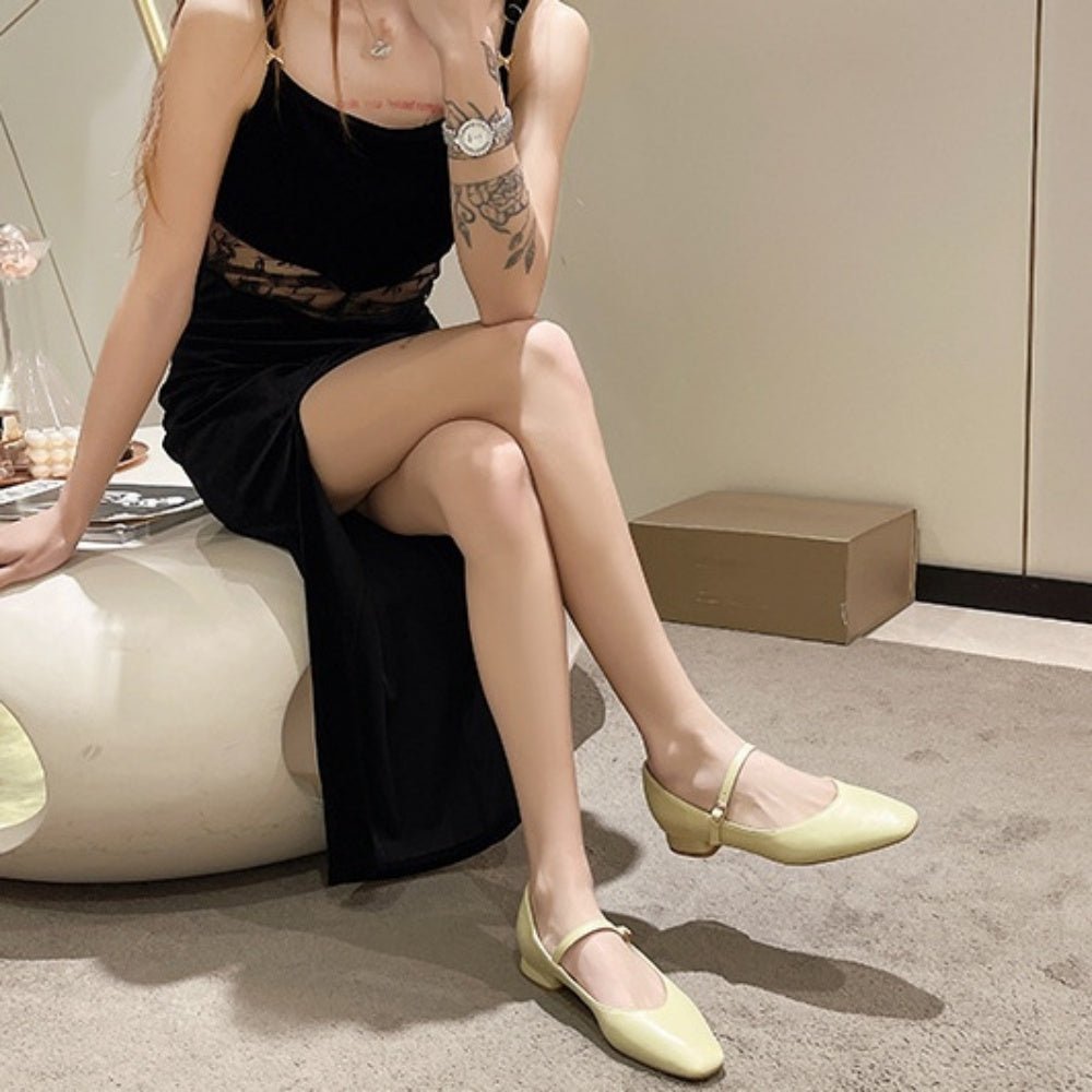 ローヒールストラップパンプス|オフィスカジュアル レディース 通販【ミレジェネ】