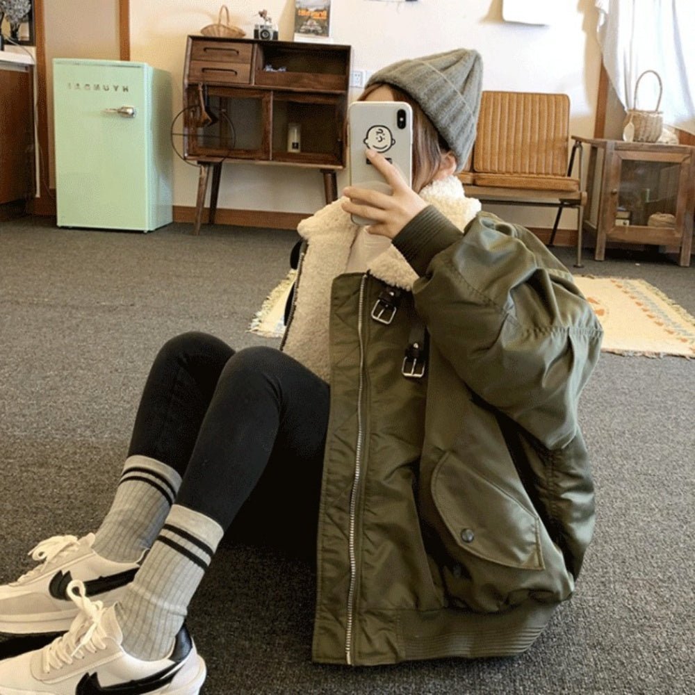 ネックベルトオーバーサイズブルゾン