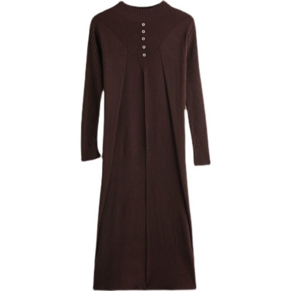 ハーフネックニットワンピース|オフィスカジュアル レディース 通販【ミレジェネ】