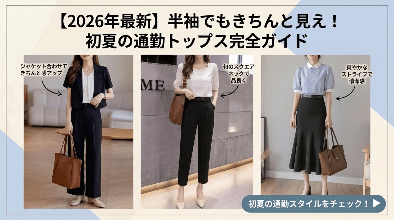 【2026年最新】半袖でもきちんと見え！初夏の通勤トップス完全ガイド - Millennial Generation