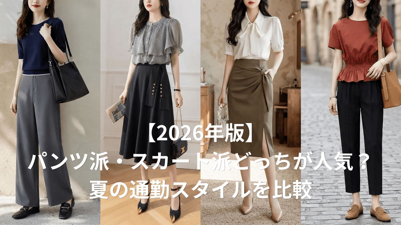【2026年版】パンツ派・スカート派どっちが人気？夏の通勤スタイルを比較 - Millennial Generation