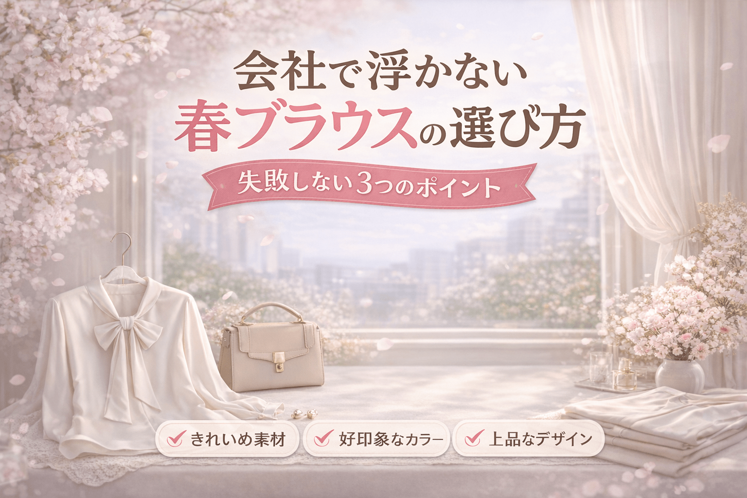 会社で浮かない春ブラウスの選び方｜失敗しない3つのポイント - Millennial Generation