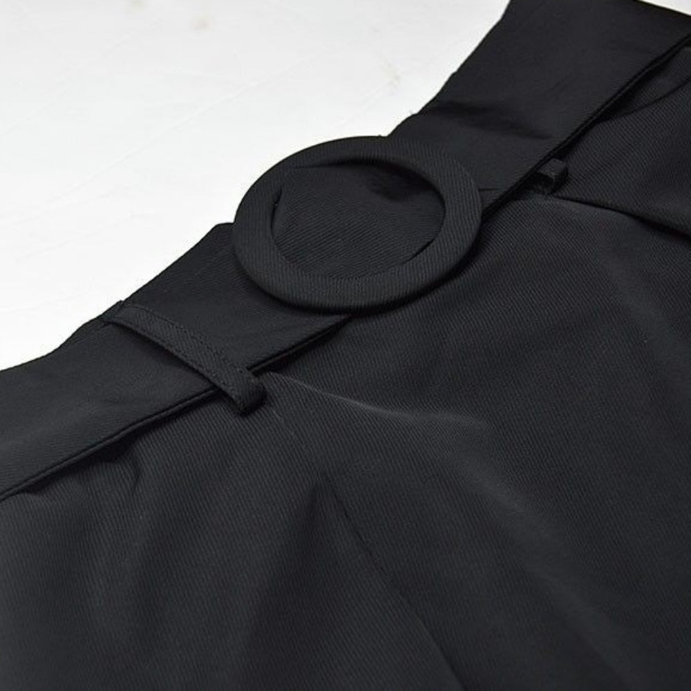 ハイウエストボリュームフレアスカート