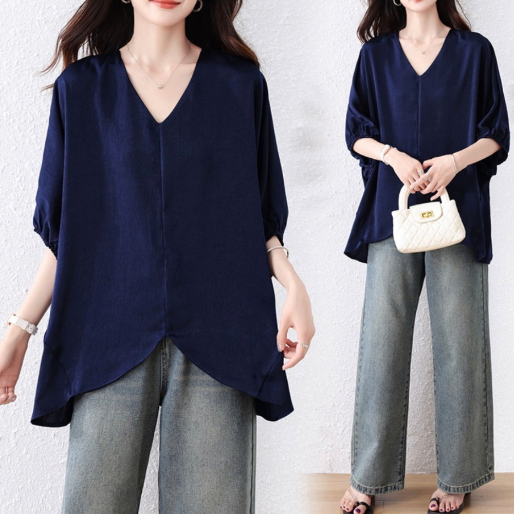 Vネックドルマントップス