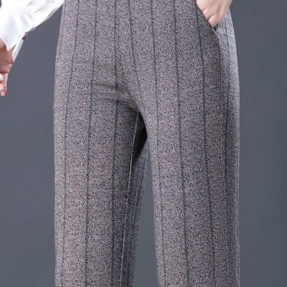 ハイウエストストレートパンツ