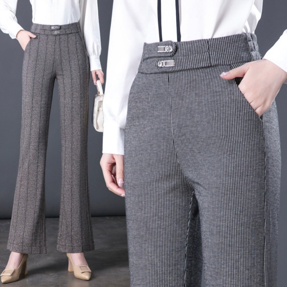 ハイウエストストレートパンツ