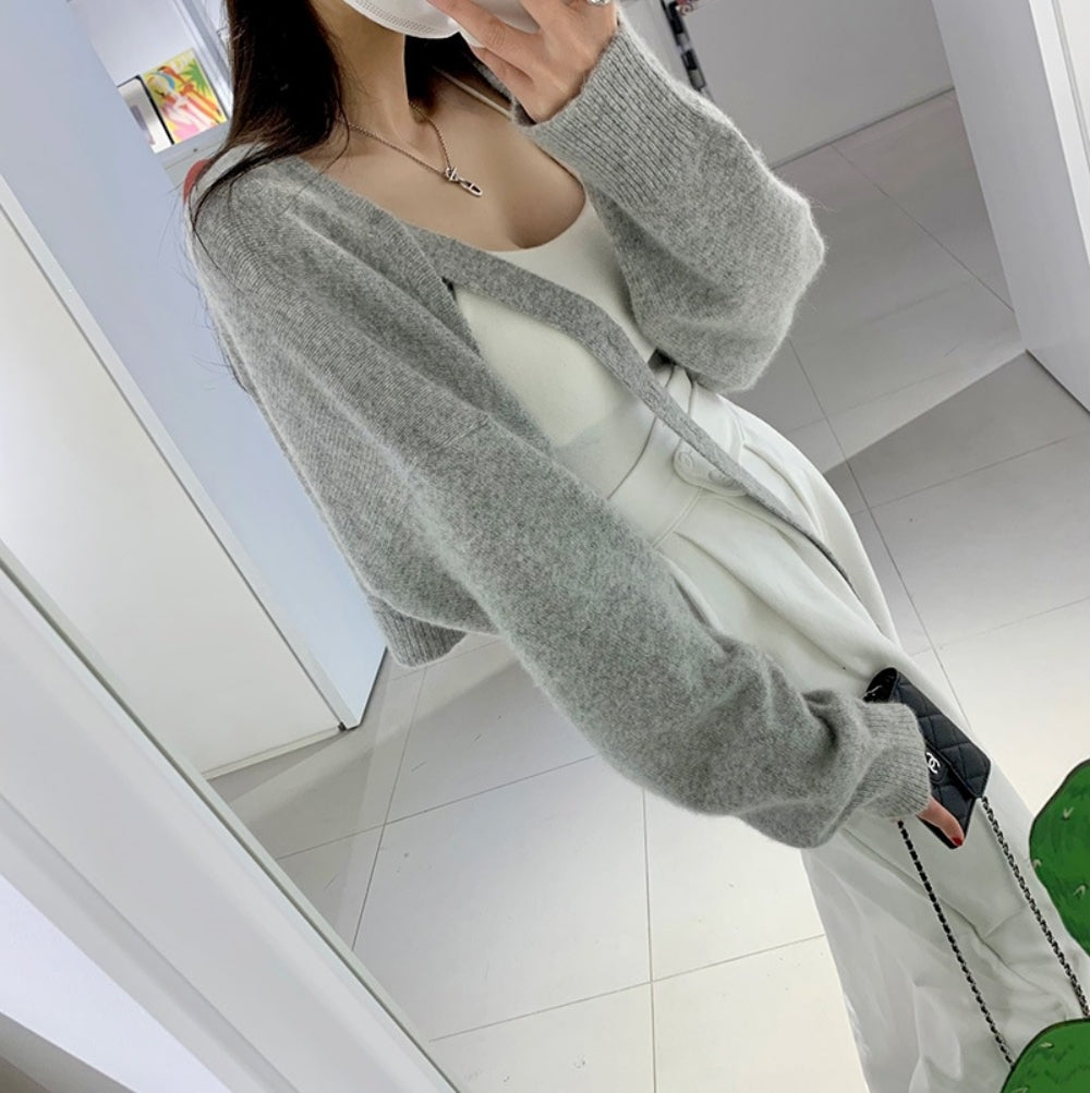 ハイウエストスウェットワイドストレートパンツ