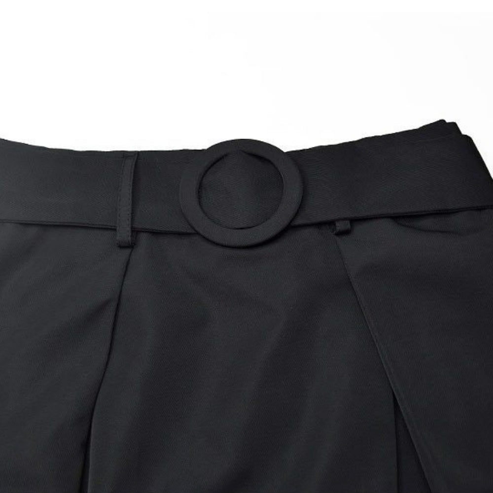 ハイウエストボリュームフレアスカート