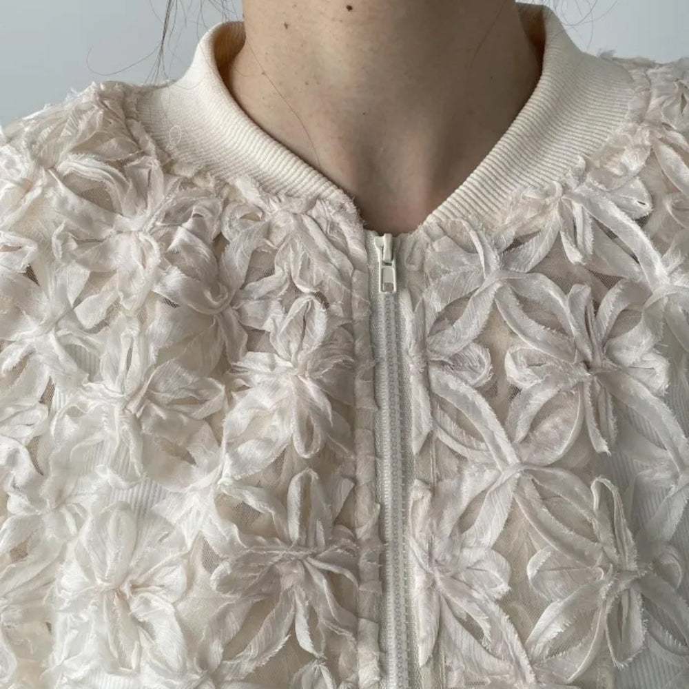 レース刺繍シアージャケット