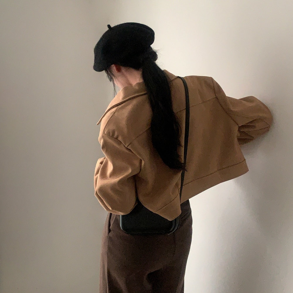 ショートスエードライクジャケット